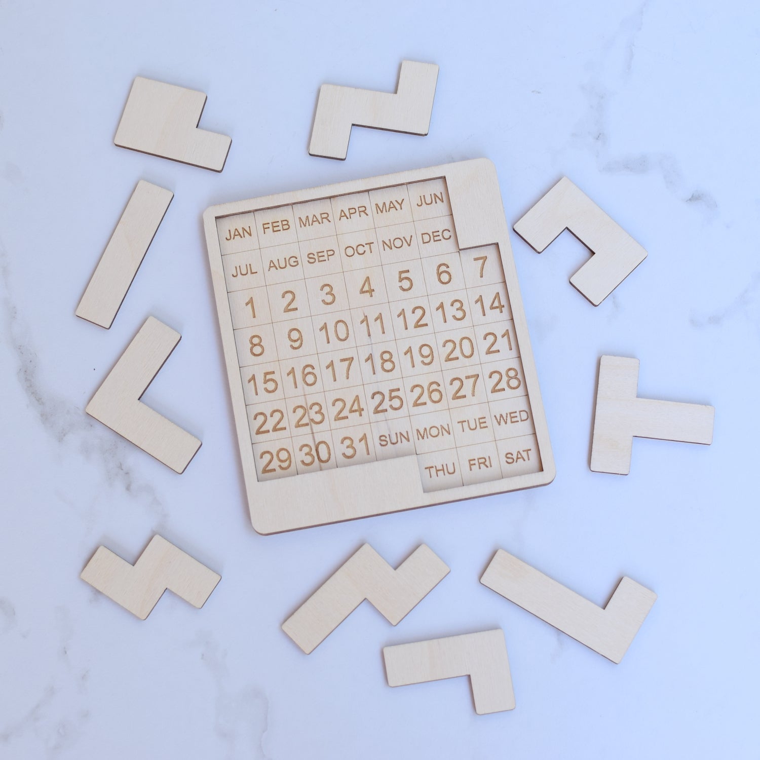 Desktop Calendar Puzzle - Grace and Wood Co.